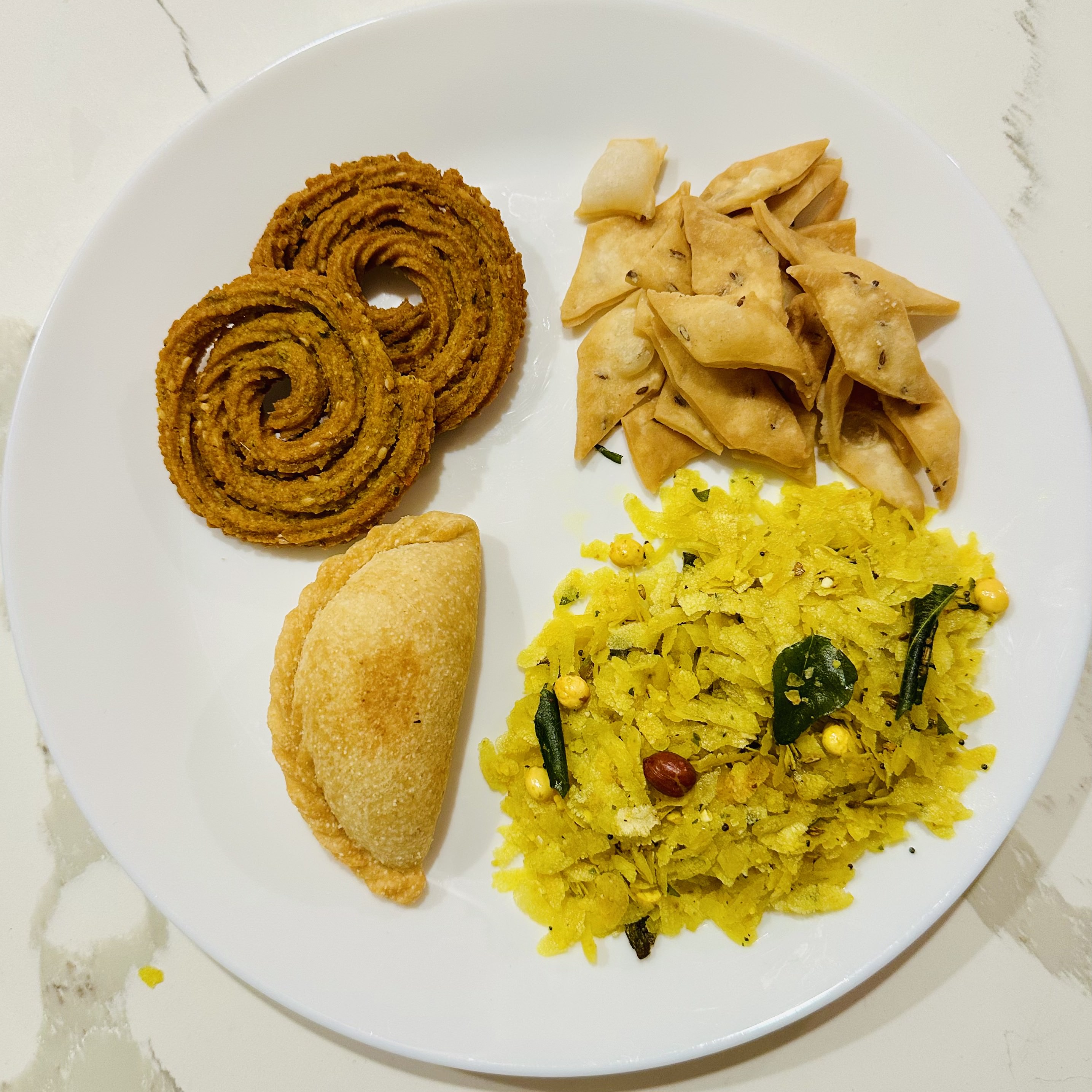 Diwali Faral Plate